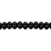 Black Onyx Beads - AAA) Rondelle - 5x8mm - 16-inch - unbranded beads for jewelry making