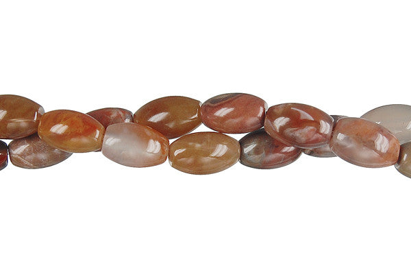 Amber Onyx Beads - Rice - 6x9mm - 16-inch - unbranded beads for jewelry making