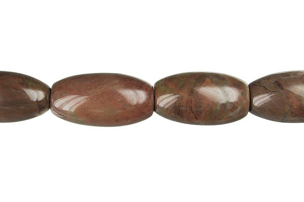 Amber Onyx Beads - Rice - 10x20mm - 16-inch - unbranded beads for jewelry making