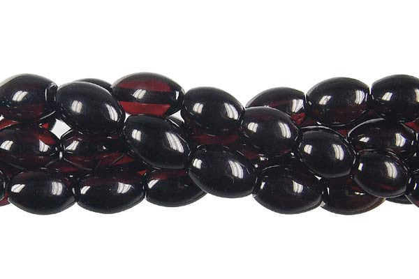 Amber Beads - Rice (Dark) - 6x8mm - 16-inch - unbranded beads for jewelry making