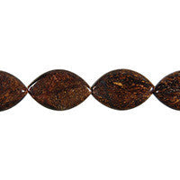 Bronzite Beads - Flat Rice - 12x19mm - 16-inch - unbranded beads for jewelry making