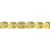 Citrine Quartz Glass Beads - Smooth Nugget - 8x10mm - 16-inch - unbranded beads for jewelry making