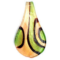Lampwork Art Glass Smooth Leaf Pendants - 52 Styles