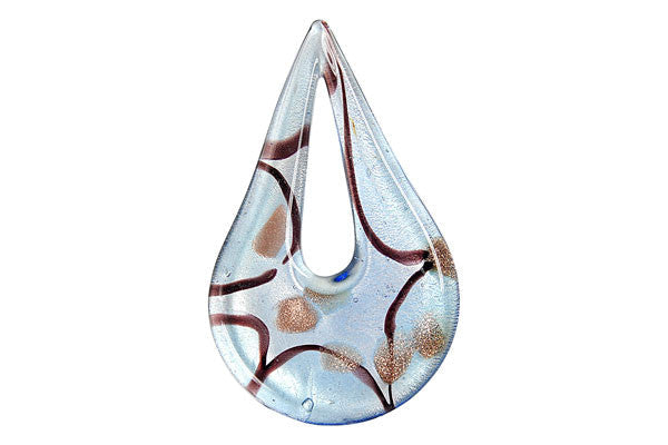 Lampwork Art Glass Briolette Donut Pendants - 16 Styles