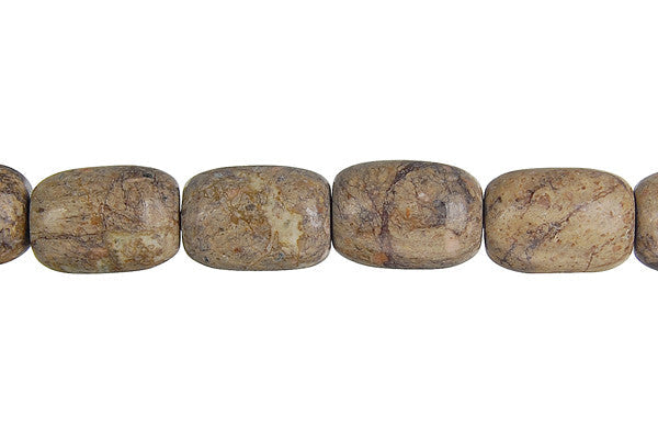 Picasso Jasper Beads - Drum - 10x14mm - 16-inch - unbranded beads for jewelry making