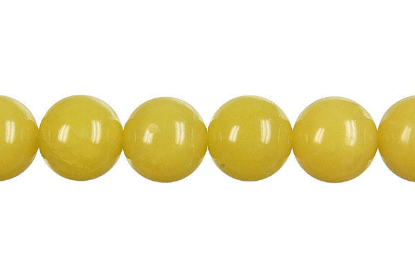Olive Jade Beads - Light) Round - 12mm - 16-inch - unbranded beads for jewelry making