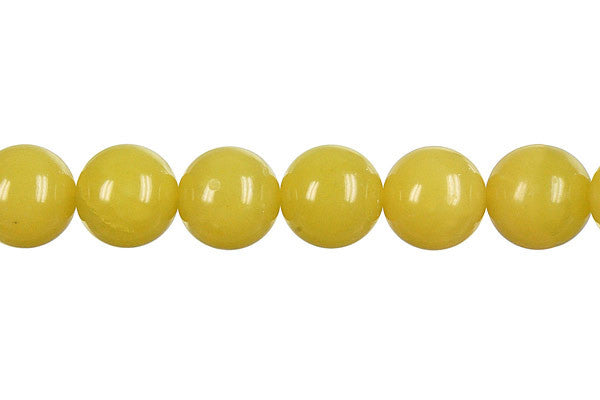 Olive Jade Beads - Light) Round - 10mm - 16-inch - unbranded beads for jewelry making