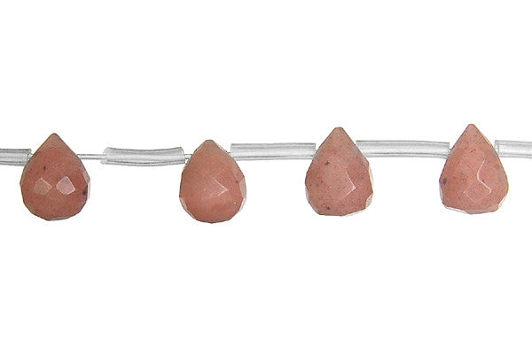 Chocolate Aventurine Beads - Faceted Briolette - 8x10mm - 16-inch - unbranded beads for jewelry making