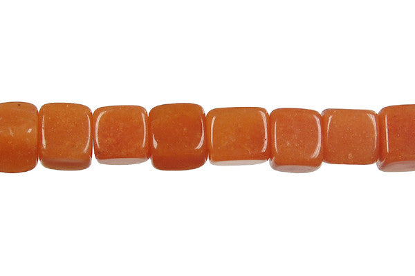 Carnelian Beads - Cube - 8x8mm - 16-inch - unbranded beads for jewelry making