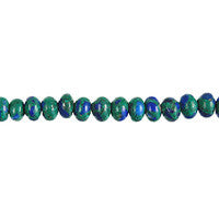 Azurite & Malachite Beads - Azurite-Malachite Rondelle - 4x6mm - 16-inch - unbranded beads for jewelry making