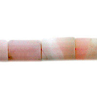 Pink Opal Beads - Puffy Rectangle - 13x18mm - 16-inch - unbranded beads for jewelry making