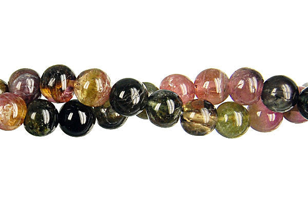 Tourmaline Beads - Round - 4mm - 16-inch - unbranded beads for jewelry making