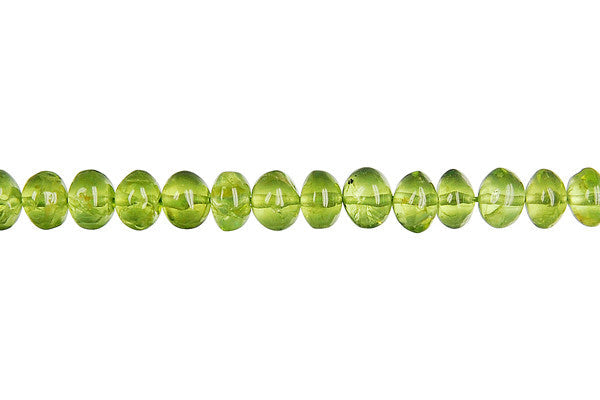 Peridot Beads - Rondelle - 4x6mm - 14-15 - unbranded beads for jewelry making
