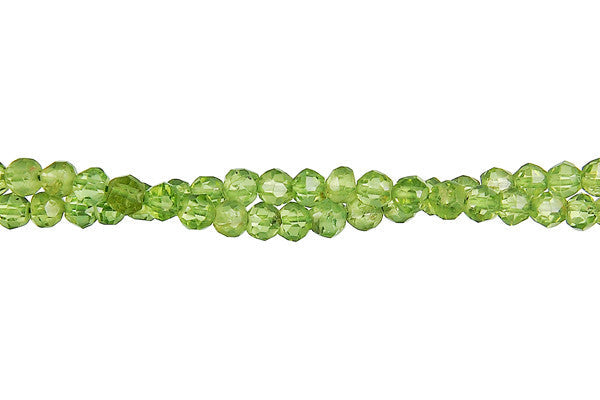 Peridot Beads - Faceted Round - 4mm - 14-15 - unbranded beads for jewelry making