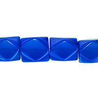 London Blue Quartz Glass Beads - Faceted Nugget - 12x16mm - 16-inch - unbranded beads for jewelry making