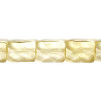 Citrine Quartz Glass Beads - Faceted Rectangle - 12x16mm - 16-inch - unbranded beads for jewelry making