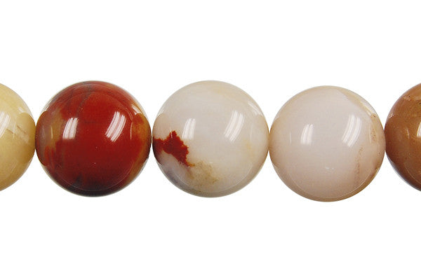 Oregon Picture Jasper Beads - Round - 16mm - 16-inch - unbranded beads for jewelry making
