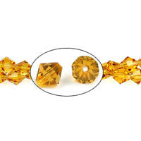 Chinese Crystal Beads - (Topaz Bicone - 8x8mm - 12-15-inch - unbranded beads for jewelry making