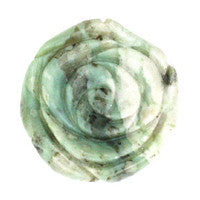 Peace Stone Carved Rose - 40x40mm - Piece - unbranded Peace Stone pendant for jewelry making