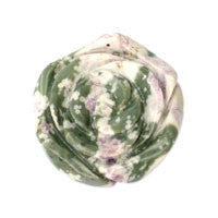 Peace Stone Carved Rose - 35x35mm - Piece - unbranded Peace Stone pendant for jewelry making