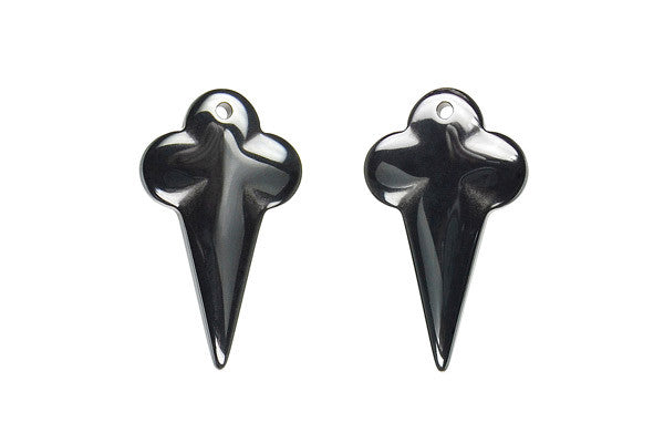 Hematite Point - 17x29mm - Piece - unbranded Hematite pendant for jewelry making