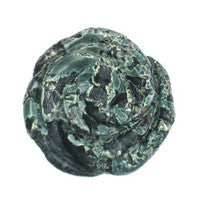 Green Zebra Carved Rose - 35x35mm - Piece - unbranded Green Zebra pendant for jewelry making