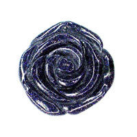 Blue Stone Carved Rose - 35x35mm - Piece - unbranded Blue Stone pendant for jewelry making