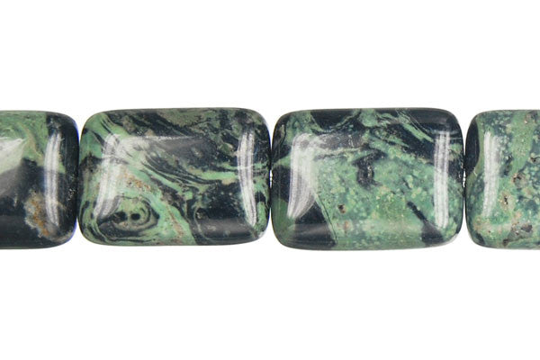 Kambaba Jasper Beads - Flat Rectangle - 13x18mm - 16-inch - unbranded beads for jewelry making