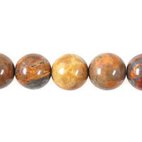 Tiger Iron Jasper Beads - Round - 16mm - 16-inch - unbranded beads for jewelry making