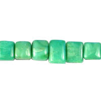 Chrysoprase Beads - Flat Rectangle (Top Drilled) - 8-10mm - 16-inch - unbranded beads for jewelry making