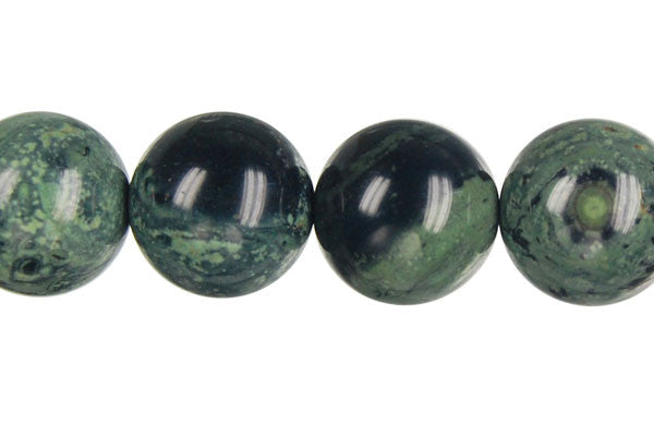 Kambaba Jasper Beads - Round - 14mm - 16-inch - unbranded beads for jewelry making