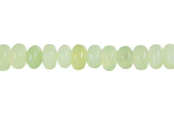 New Jade Beads - Rondelle - 5x8mm - 16-inch - unbranded beads for jewelry making