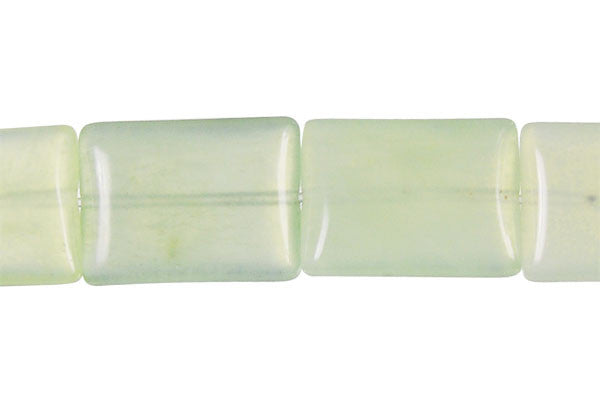 New Jade Beads - Puffy Rectangle - 13x18mm - 16-inch - unbranded beads for jewelry making