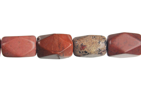 Leopard Skin Jasper Beads - Faceted Nugget - 10x14mm - 16-inch - unbranded beads for jewelry making