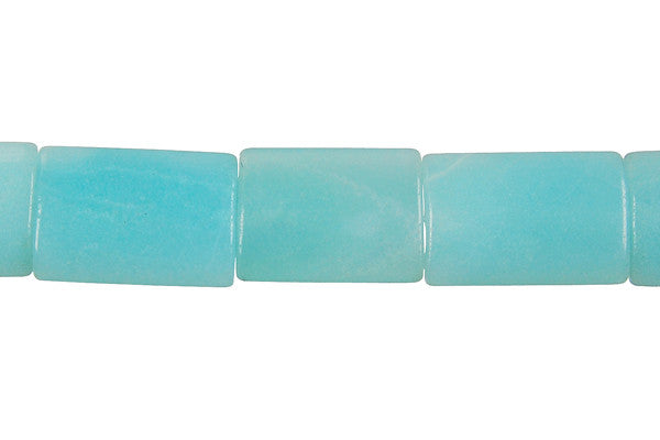 Amazonite Beads - Puffy Rectangle - 13x18mm - 16-inch - unbranded beads for jewelry making