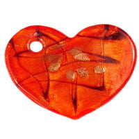 Lampwork Art Glass Heart Donut Pendants - 7 Styles