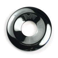 Hematite Donut - 40mm - Piece - unbranded Hematite pendant for jewelry making