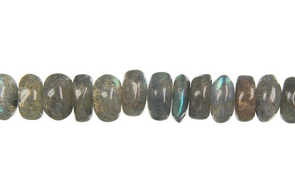 Labradorite Beads - Rondelle - 5x8mm - 16-inch - unbranded beads for jewelry making