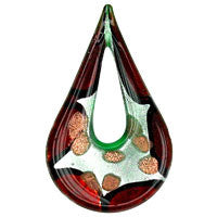 Lampwork Art Glass Briolette Donut Pendants - 16 Styles