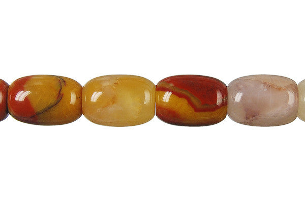 Oregon Picture Jasper Beads - Drum - 10x14mm - 16-inch - unbranded beads for jewelry making