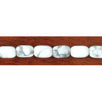 Howlite Beads - Drum - 6x9mm - 16-inch - unbranded beads for jewelry making