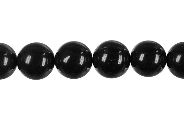 Black Jasper Beads - Round - 10mm - 16-inch - unbranded beads for jewelry making