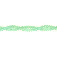 Amazonite Quartz Glass Beads - Faceted Rondelle - 2x4mm - 16-inch - unbranded beads for jewelry making
