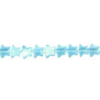 Cat's Eye Fiber Optic Glass Star Beads - Teal Star - 7x7mm - 16-inch - unbranded beads for jewelry making