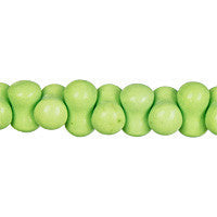 Howlite Beads - Apple Green) Peanut - 8x14mm - 16-inch - unbranded beads for jewelry making