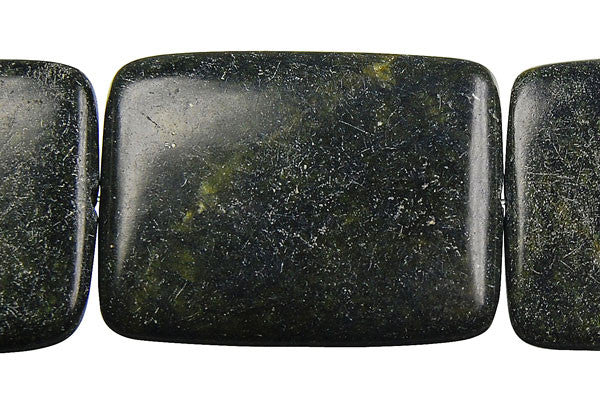 Russian Serpentine Beads - Flat Rectangle - 30x40mm - 16-inch - unbranded beads for jewelry making