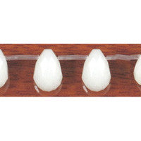 White Marble Beads - Faceted Briolette - 6x9mm - 16-inch - unbranded beads for jewelry making