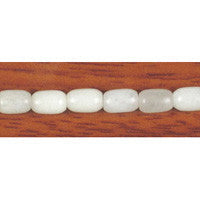 White Marble Beads - Drum - 6x9mm - 16-inch - unbranded beads for jewelry making