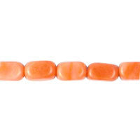 Peach Aventurine Beads - Smooth Nugget - 8x12mm - 16-inch - unbranded beads for jewelry making