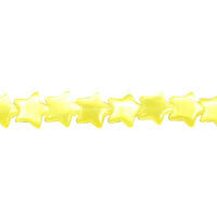Cat's Eye Fiber Optic Glass Star Beads - Yellow - Star - 9x9mm - 16-inch | SKU 97013 - unbranded beads for jewelry making